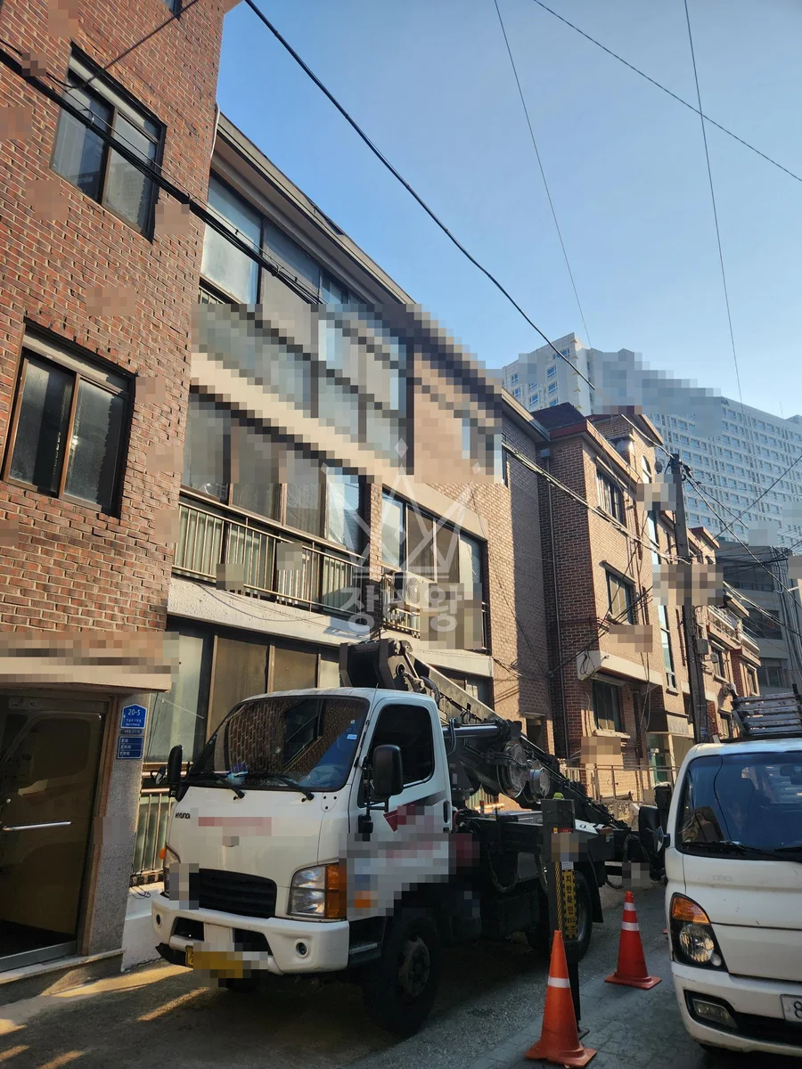 경기 화성시만세구 송산면 마산리 스카이차 외벽 작업 작업 현장