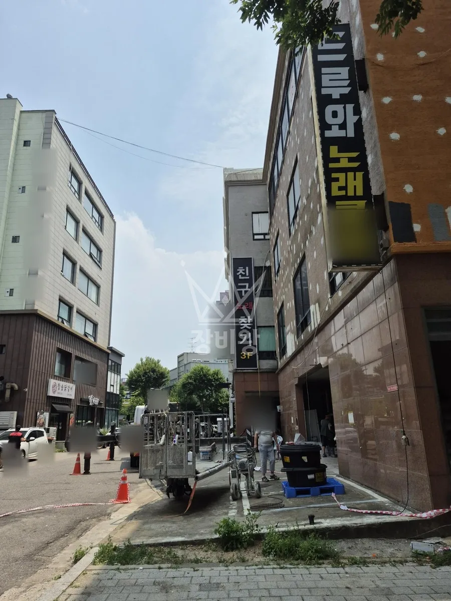 인천 영종구 스카이차 에어컨 작업 현장