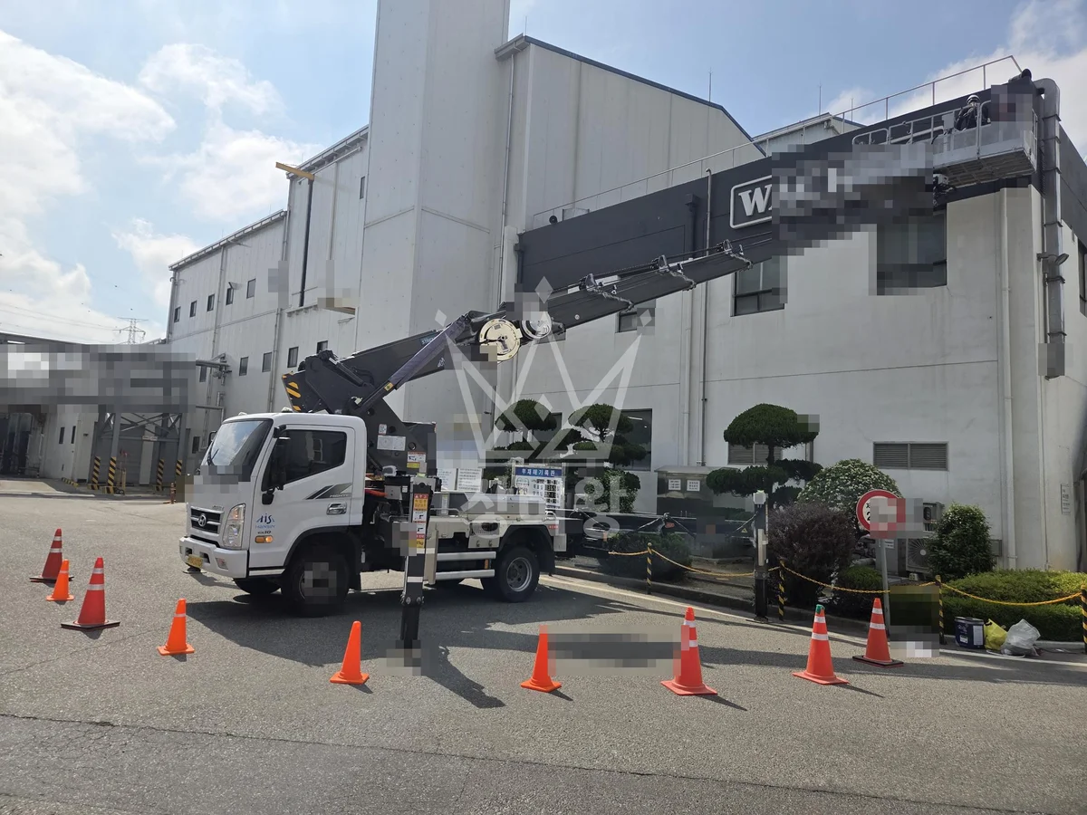 울산 스카이차 CCTV 작업 현장