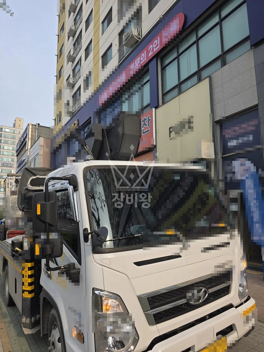 제주 제주시 애월읍 장전리 스카이차 철골 작업 현장