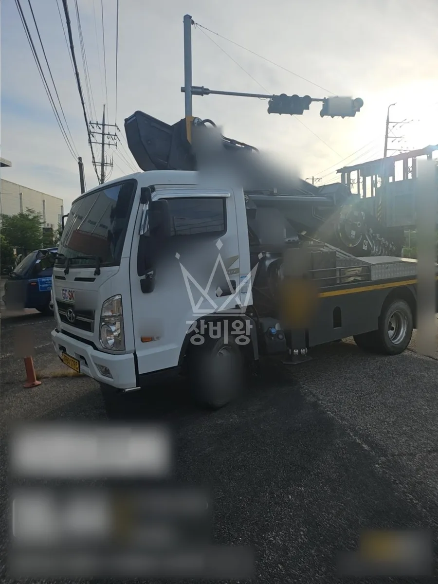 경기 부천시소사구 스카이차 간판 작업 현장