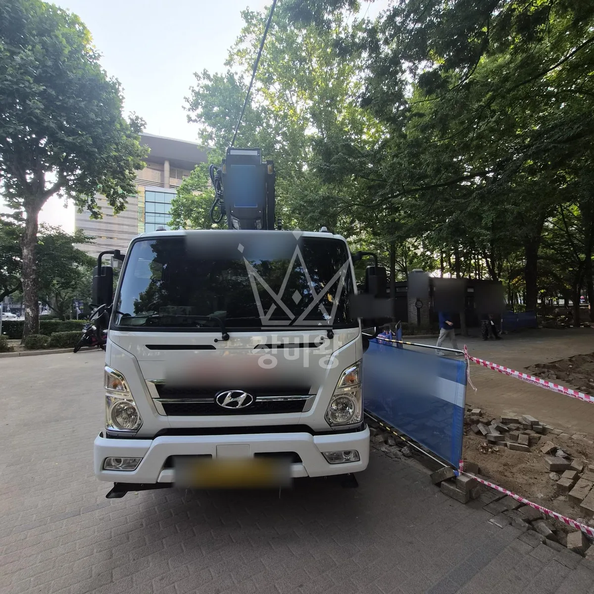 서울 구로구 스카이차 외벽 작업 작업 현장