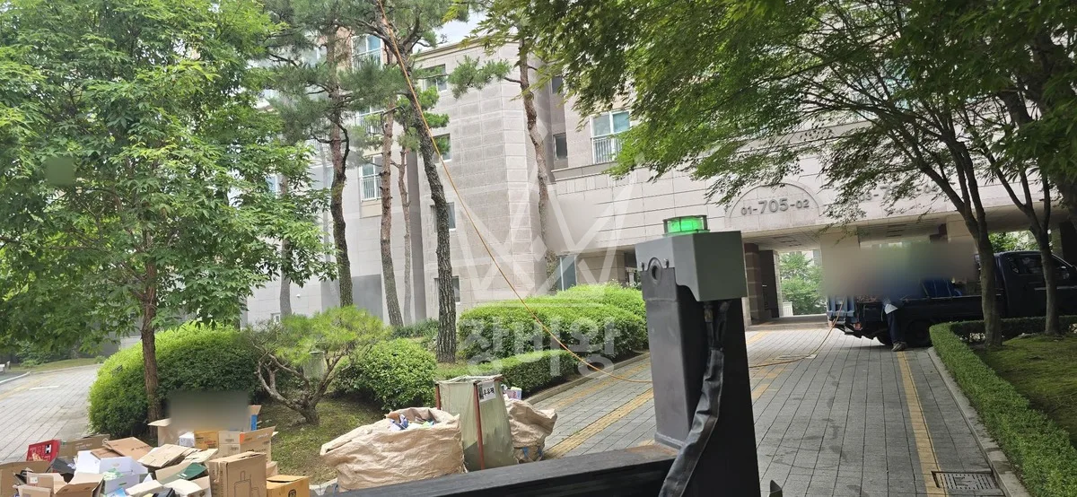 경기 파주시 탄현면 대동리 스카이차 간판 작업 현장