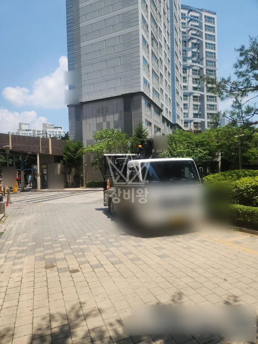 경기 연천군 연천읍 스카이차 외벽 작업 작업 현장