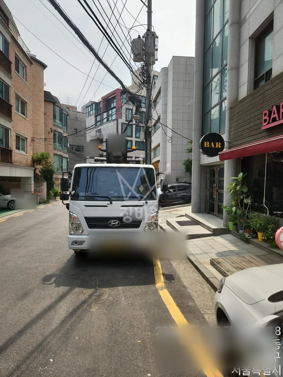 서울 스카이차 CCTV 작업 현장