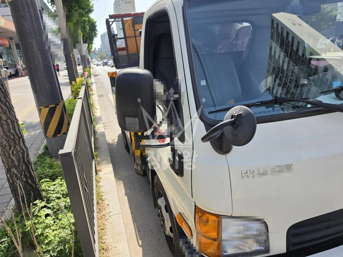 제주 제주시 애월읍 장전리 스카이차 간판 작업 현장