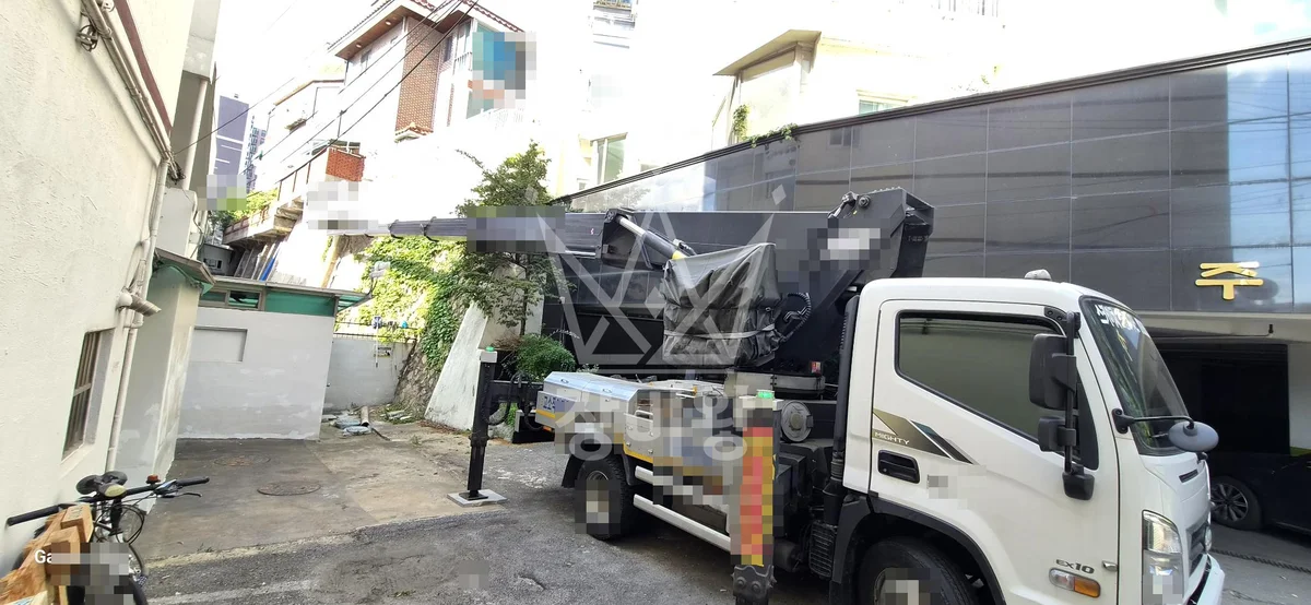 서울 은평구 수색동 스카이차 외벽 작업 작업 현장