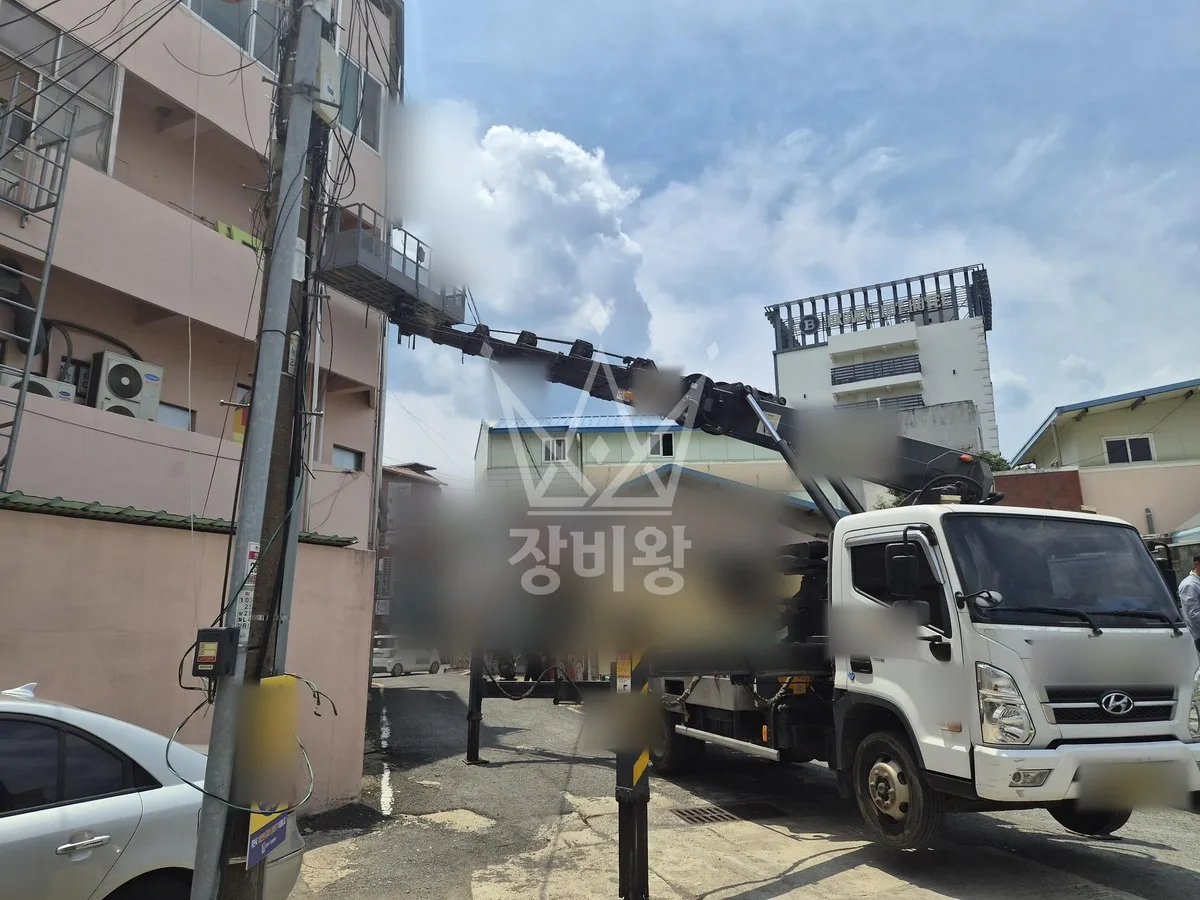 경북 예천군 스카이차 수목 관리 작업 현장