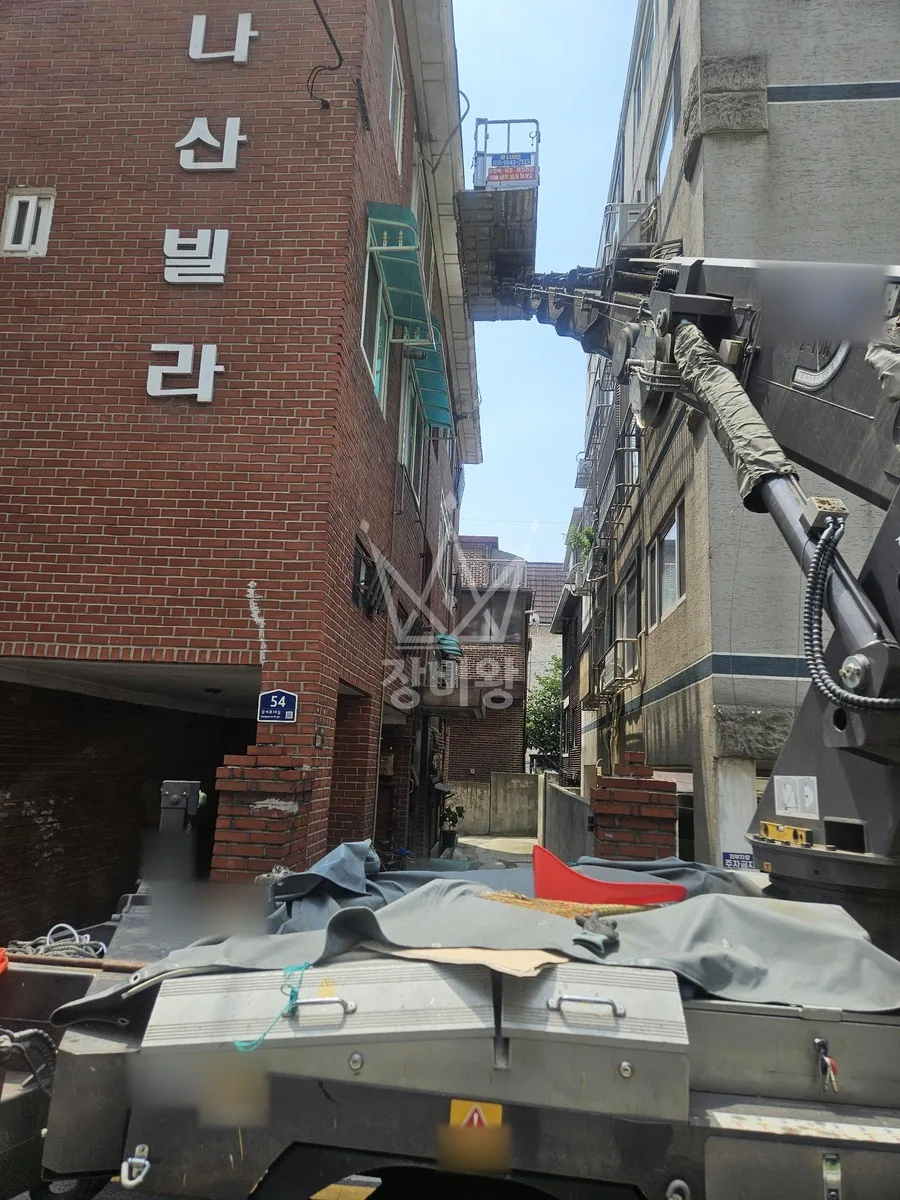 서울 강서구 가양동 스카이차 유리 작업 현장