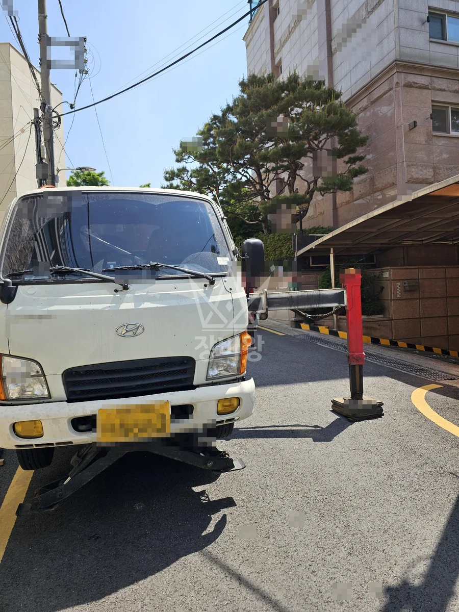 서울 서초구 방배동 스카이차 외벽 작업 작업 현장