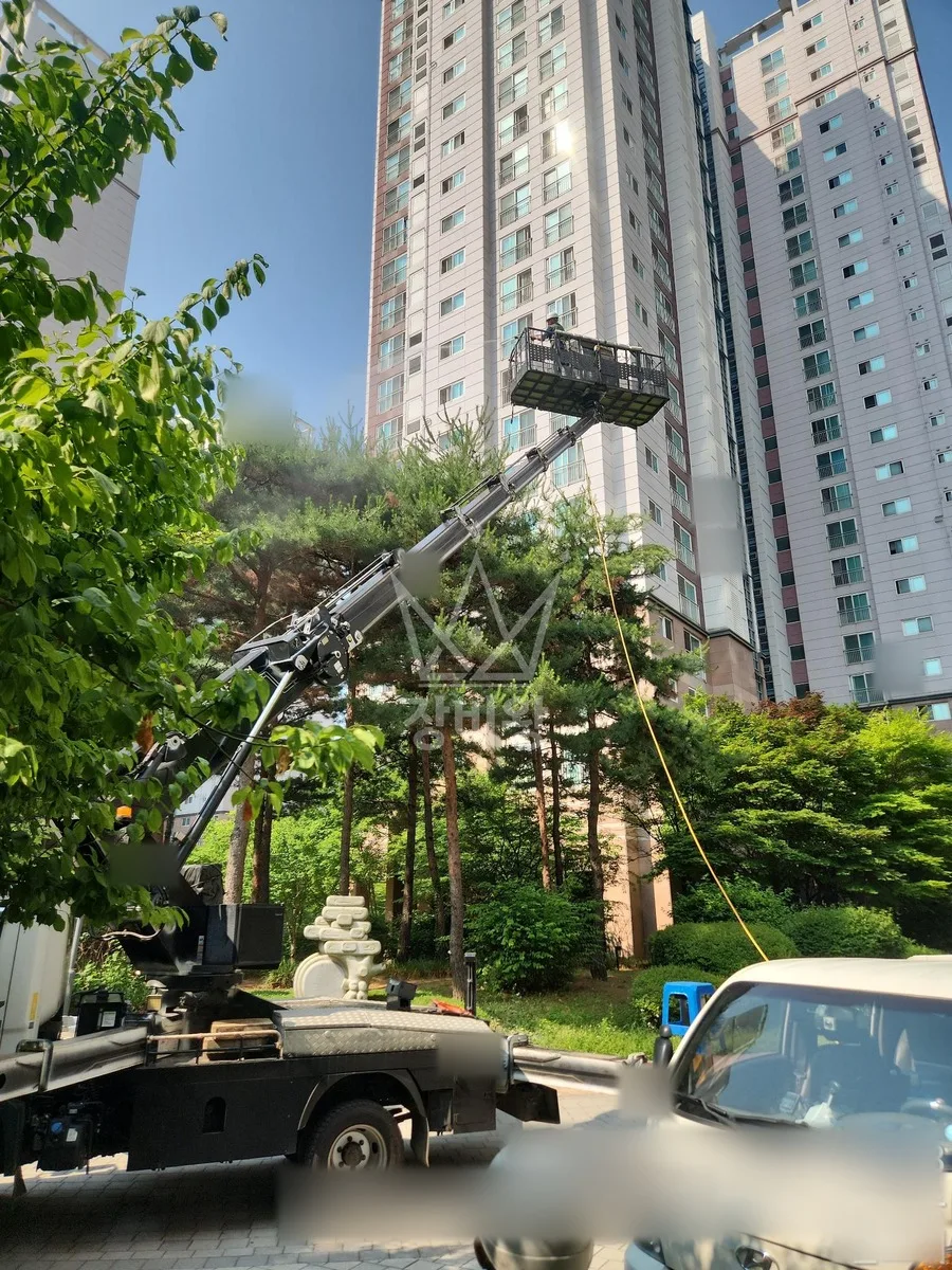 경기 김포시 하성면 가금리 스카이차 CCTV 작업 현장