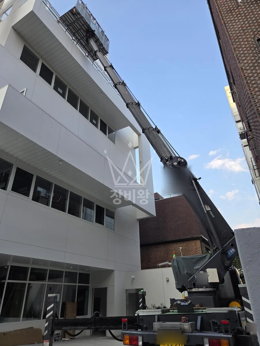 서울 강남구 수서동 스카이차 외벽 작업 작업 현장