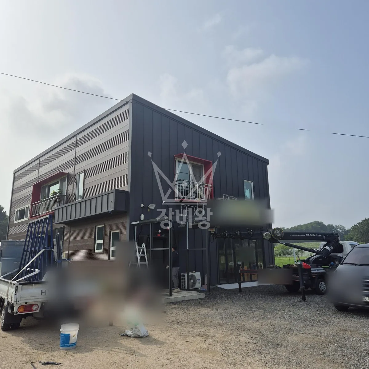 제주 제주시 애월읍 어음리 스카이차 에어컨 작업 현장