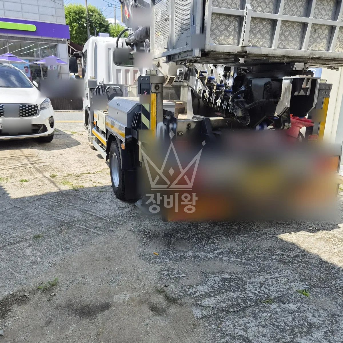 대전 대덕구 오정동 스카이차 간판 작업 현장