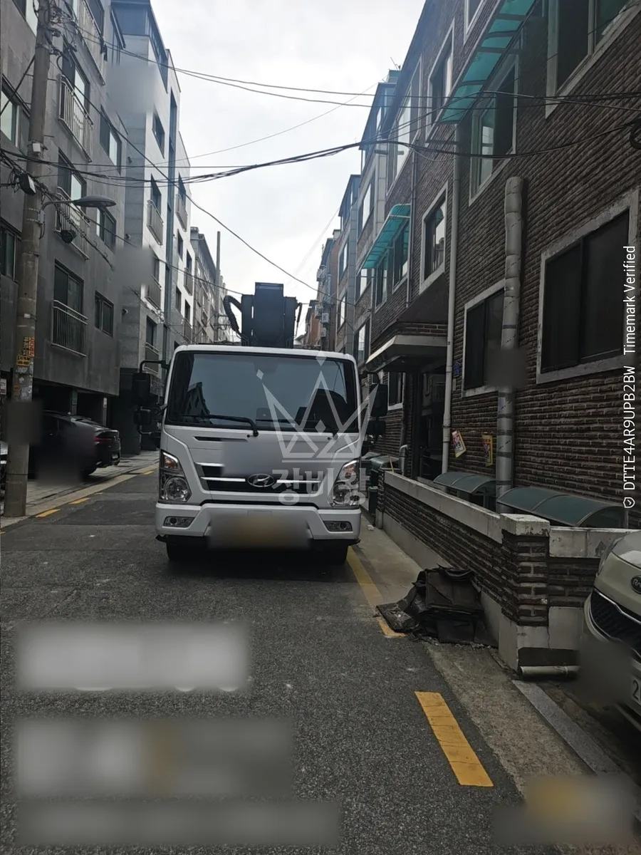 서울 송파구 장지동 스카이차 유리 작업 현장