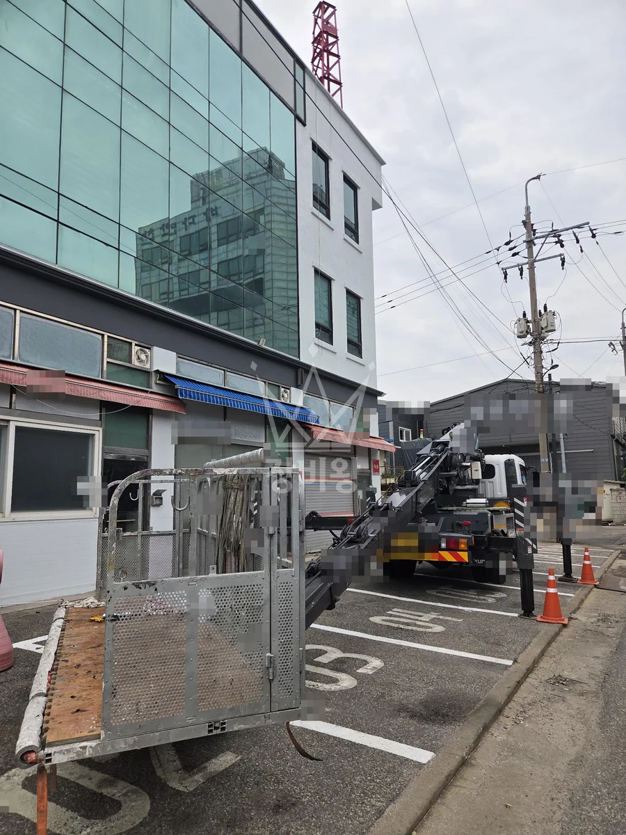 인천 제물포구 만석동 스카이차 외벽 작업 작업 현장