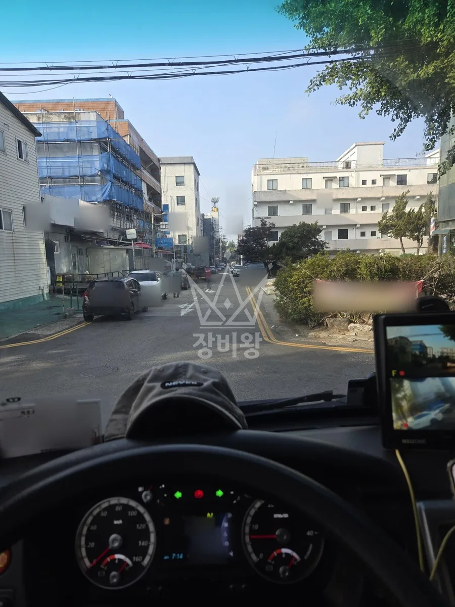 인천 남동구 수산동 스카이차 외벽 작업 작업 현장