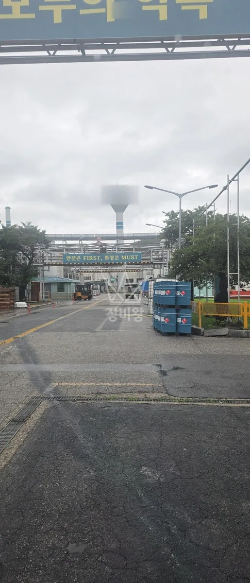 경기 안양시 스카이차 간판 작업 현장