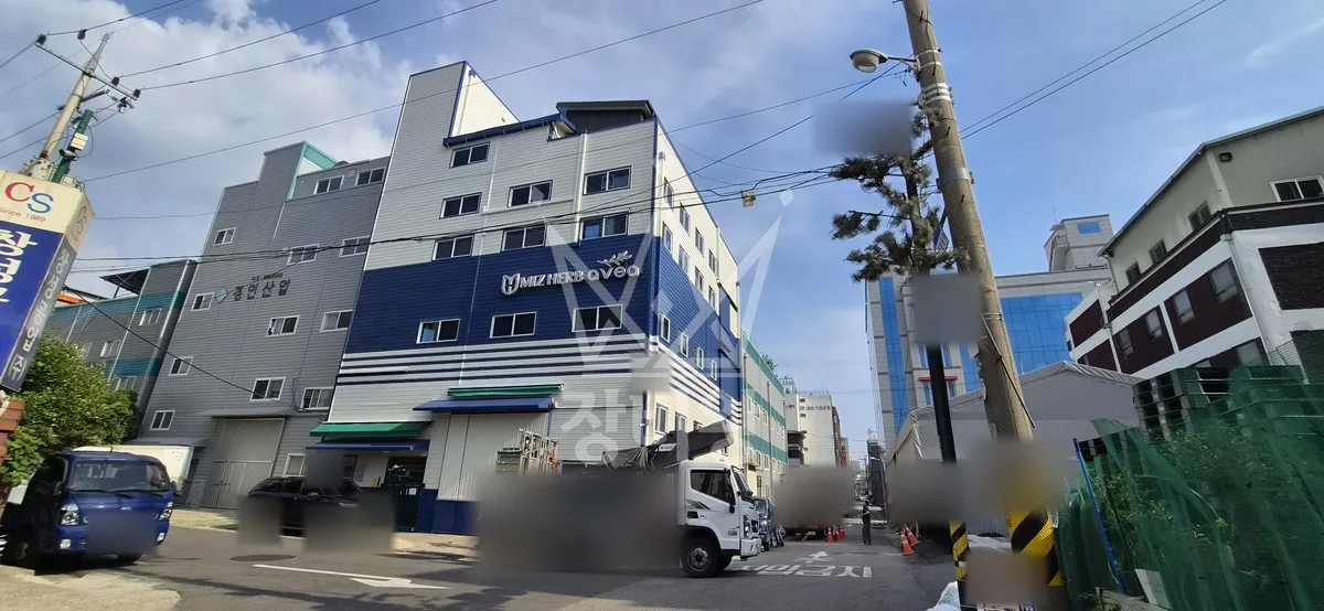 경기 부천시원미구 스카이차 외벽 작업 작업 현장