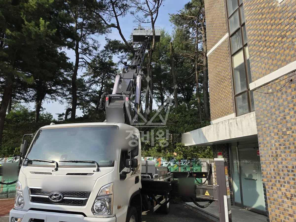 대전 유성구 신동 스카이차 CCTV 작업 현장