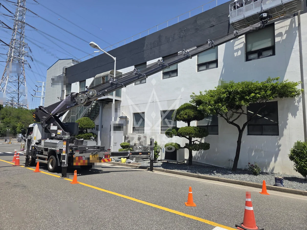 울산 남구 달동 스카이차 외벽 작업 작업 현장