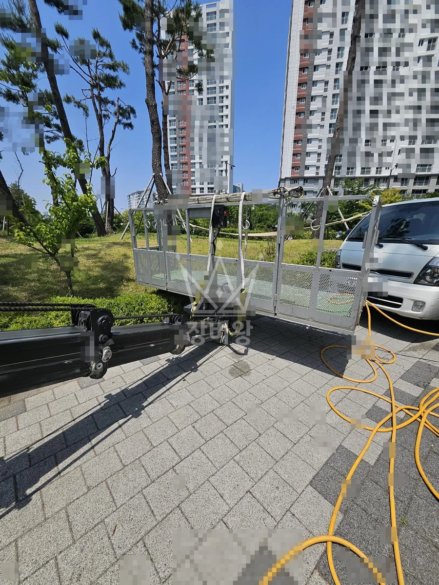 경기 하남시 교산동 스카이차 CCTV 작업 현장