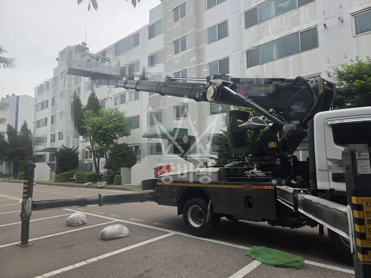 경기 화성시효행구 정남면 망월리 스카이차 CCTV 작업 현장