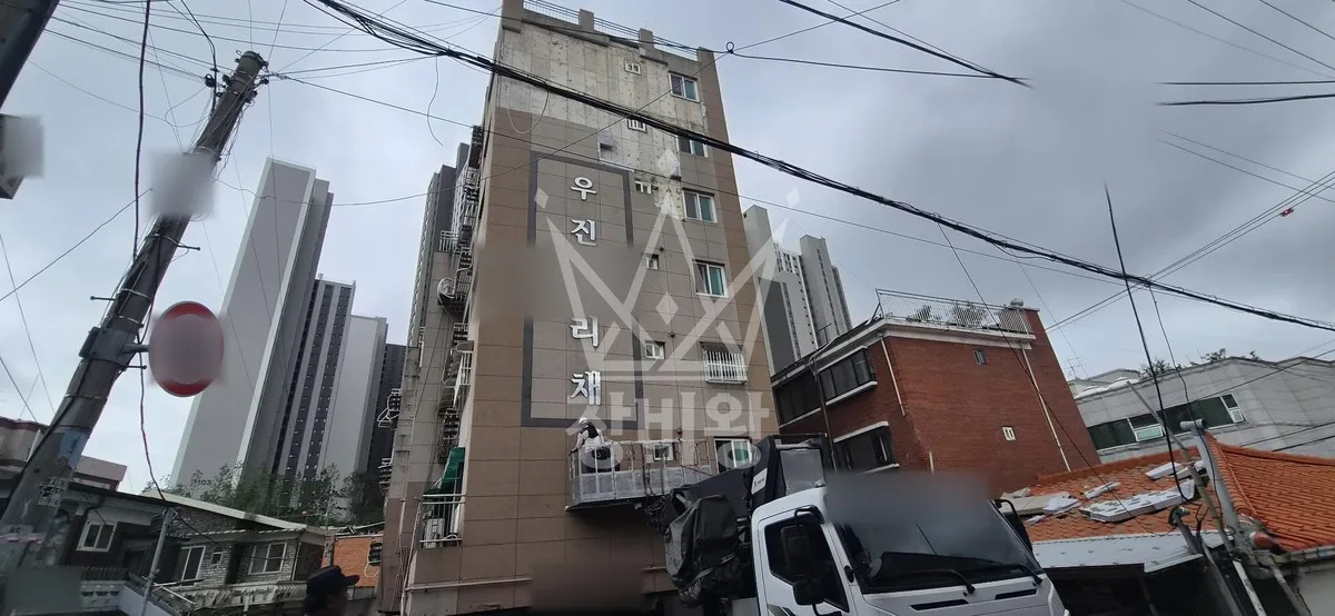 인천 미추홀구 관교동 스카이차 에어컨 작업 현장