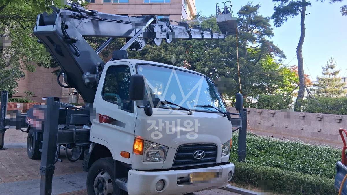 경남 창원시 스카이차 CCTV 작업 현장