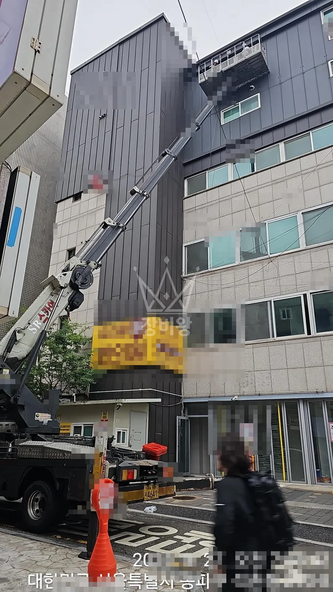 서울 송파구 잠실동 스카이차 CCTV 작업 현장