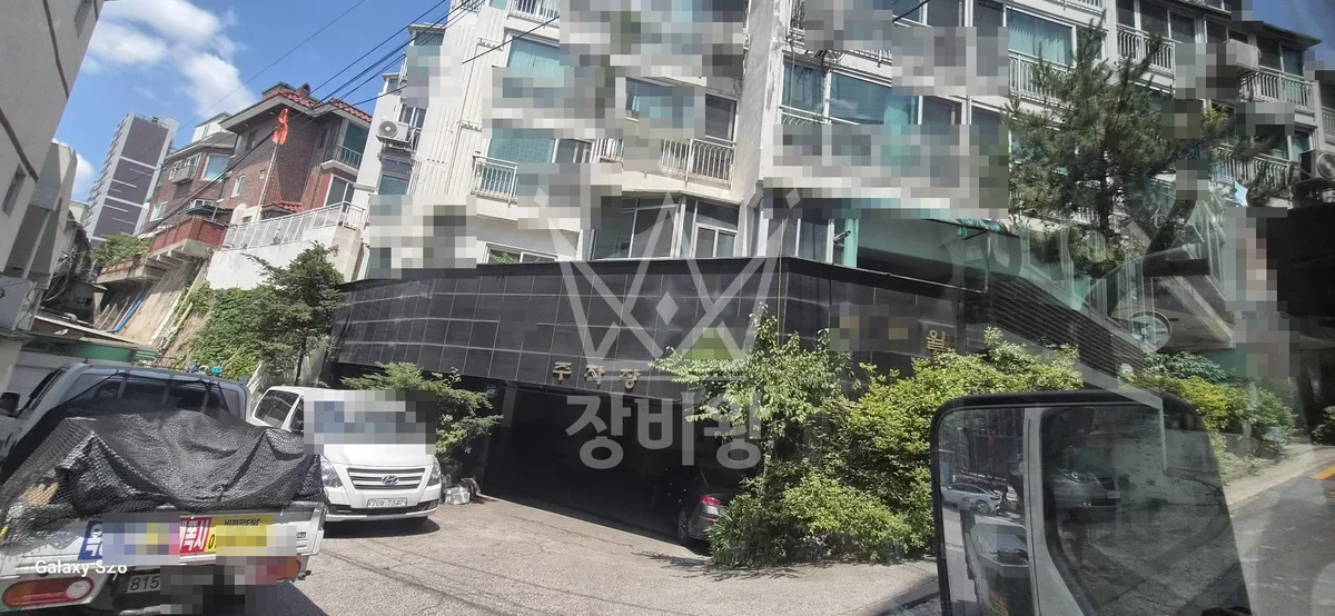 서울 은평구 신사동 스카이차 유리 작업 현장