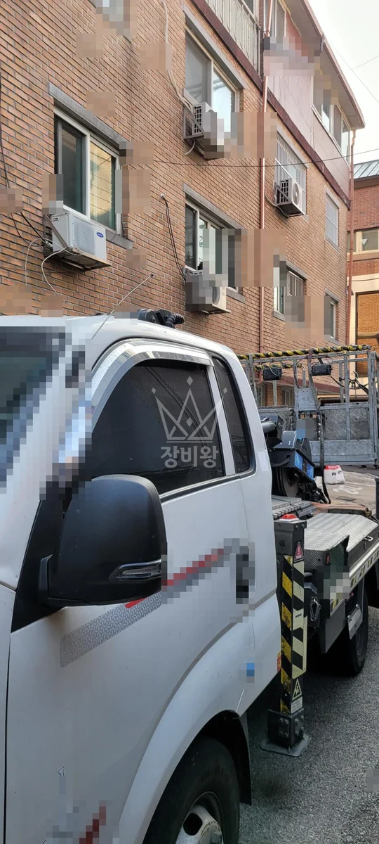 서울 성북구 삼선동3가 스카이차 유리 작업 현장