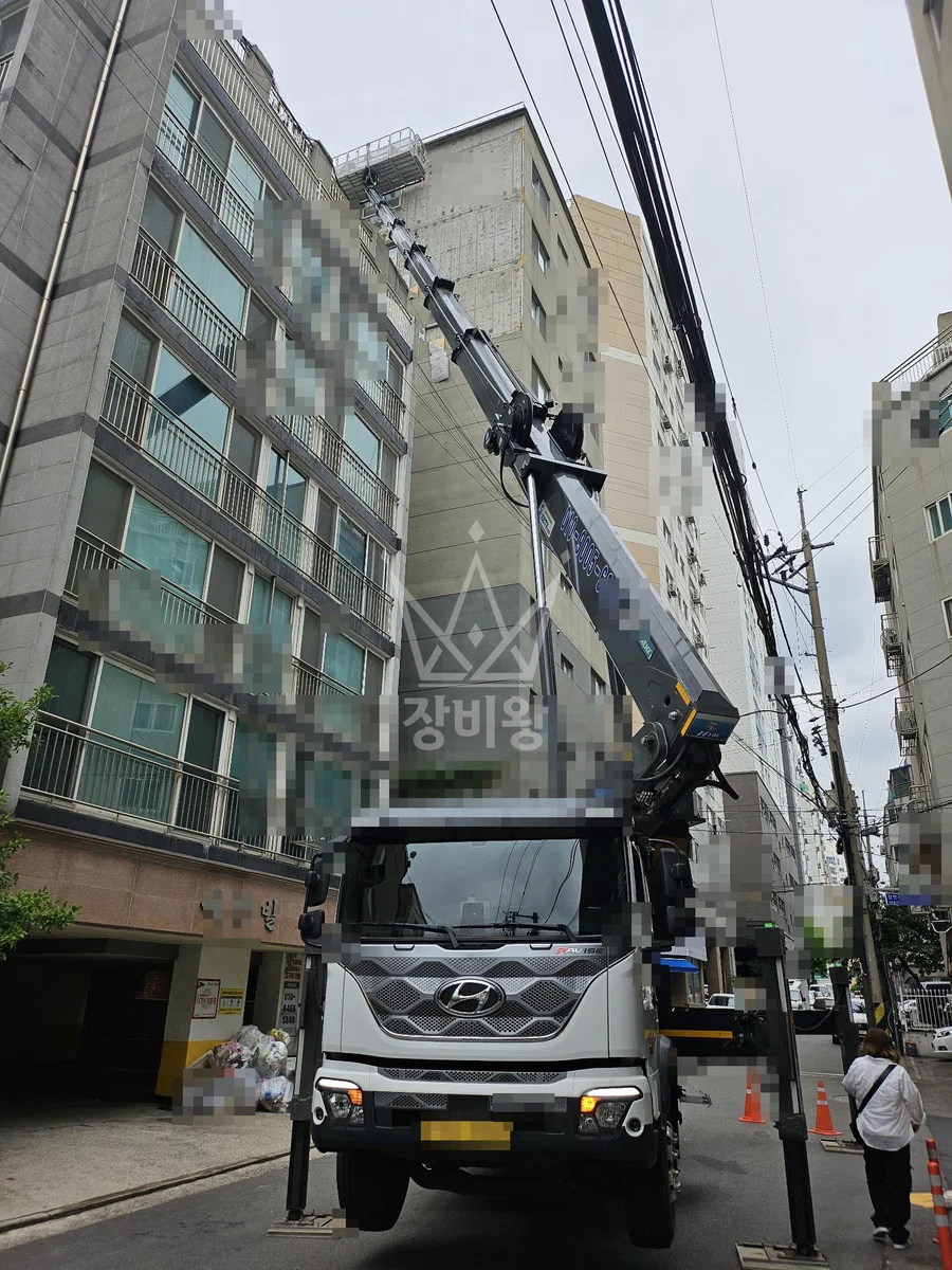 인천 계양구 서운동 스카이차 철골 작업 현장