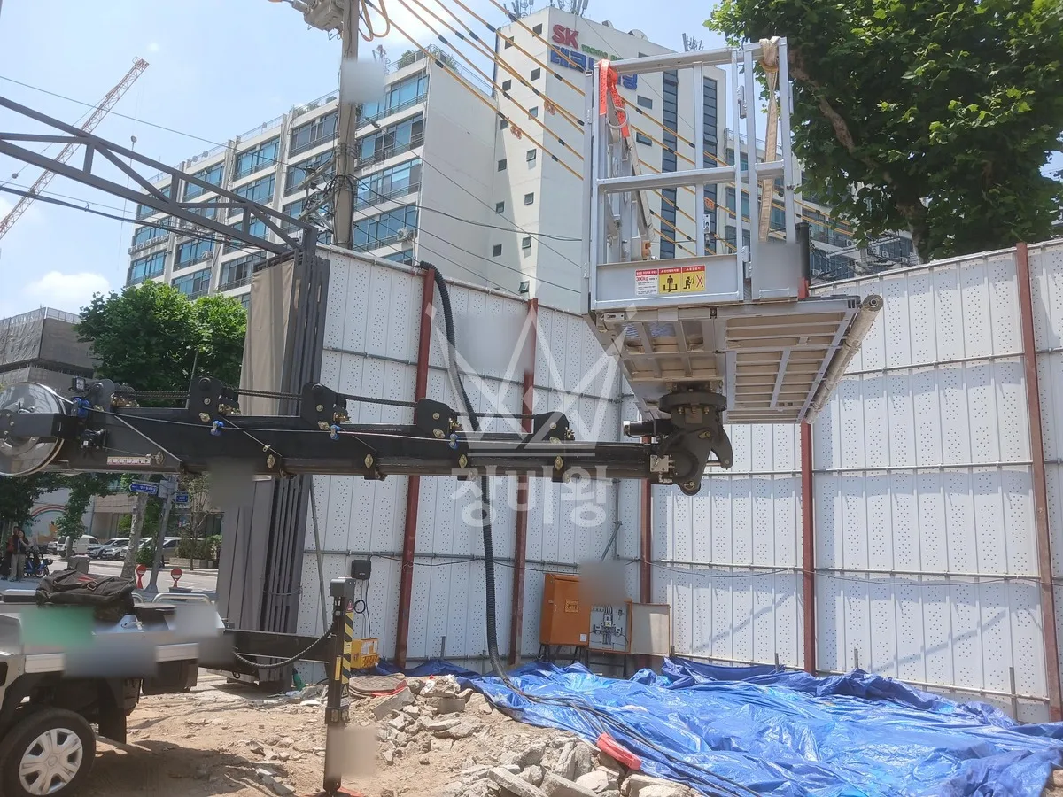 서울 성동구 스카이차 CCTV 작업 현장