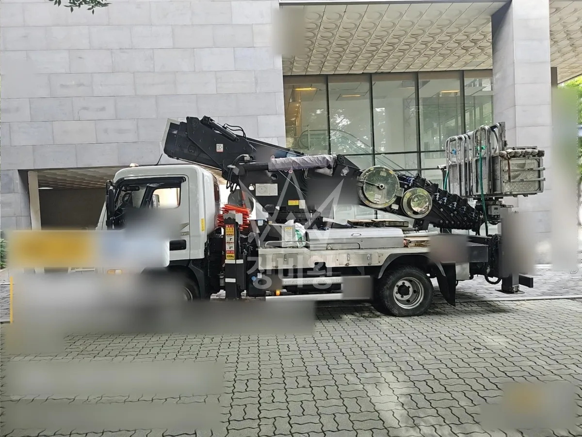 인천 남동구 간석동 스카이차 에어컨 작업 현장