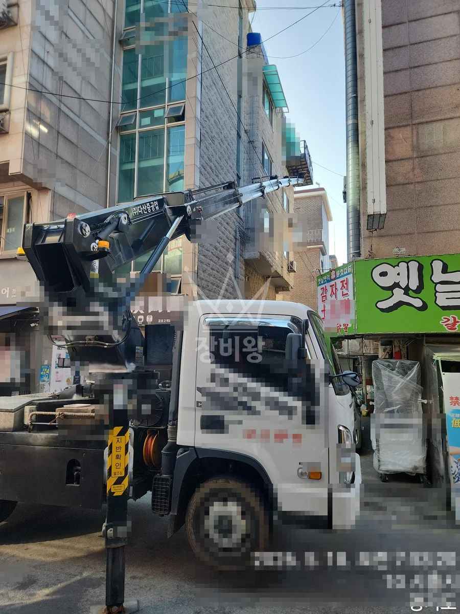 경기 시흥시 무지내동 스카이차 외벽 작업 작업 현장