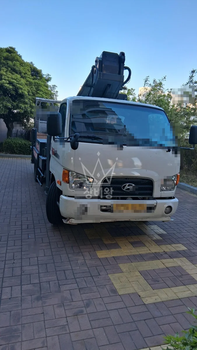 경남 밀양시 내일동 스카이차 외벽 작업 작업 현장