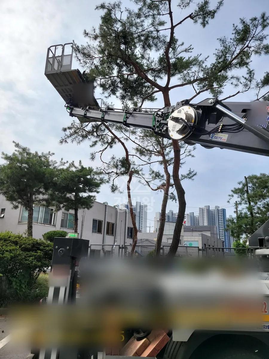 경기 오산시 벌음동 스카이차 외벽 작업 작업 현장