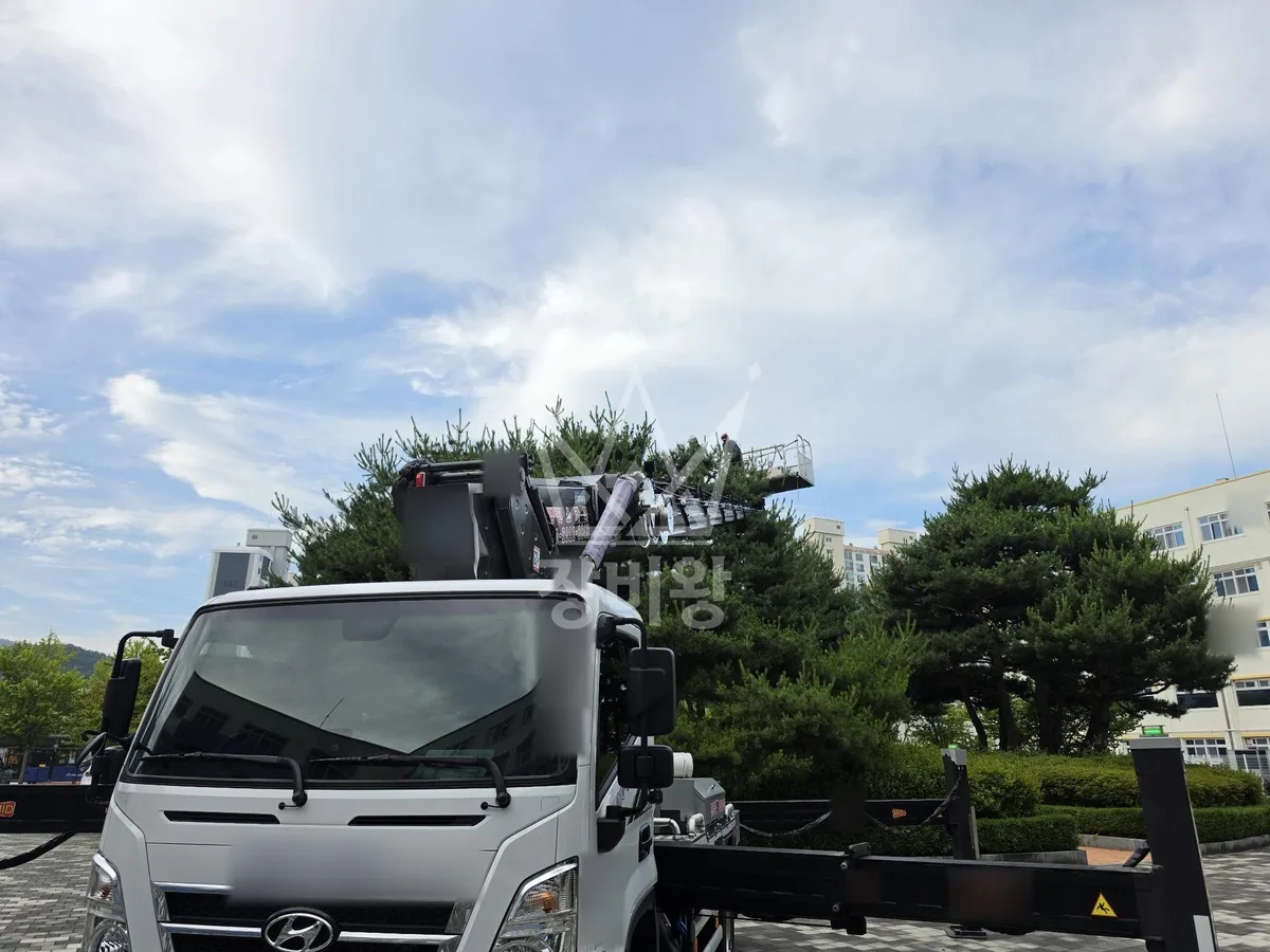 대전 유성구 송정동 스카이차 철골 작업 현장