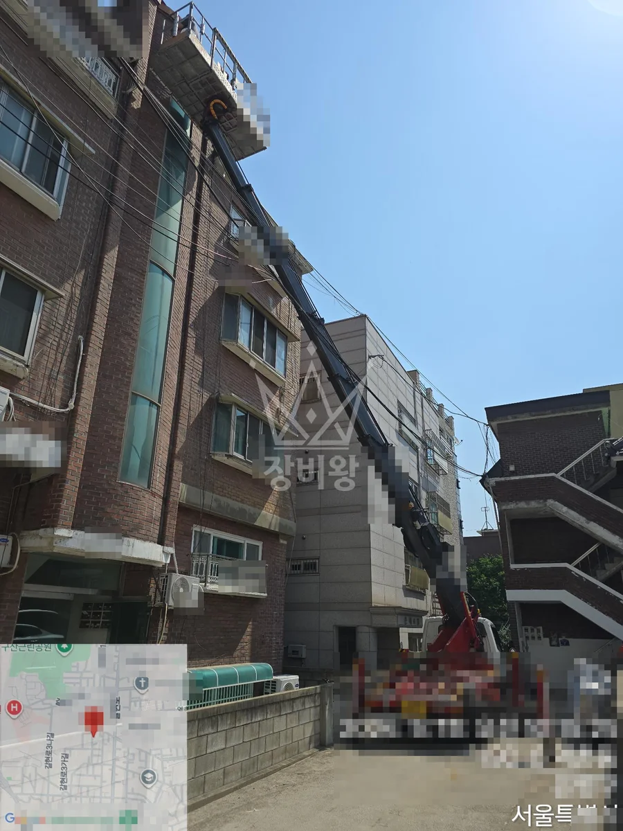 서울 은평구 구산동 스카이차 지붕 공사 작업 현장