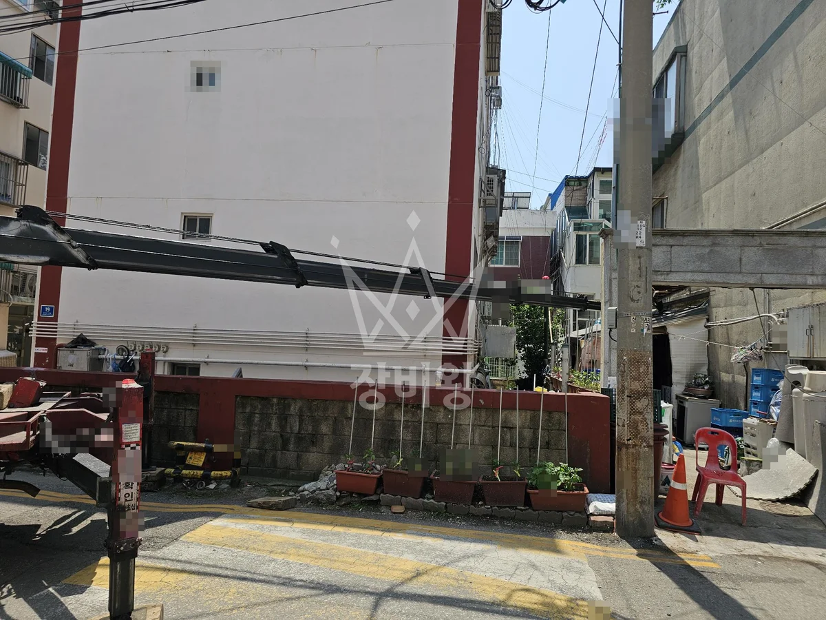 인천 스카이차 지붕 공사 작업 현장