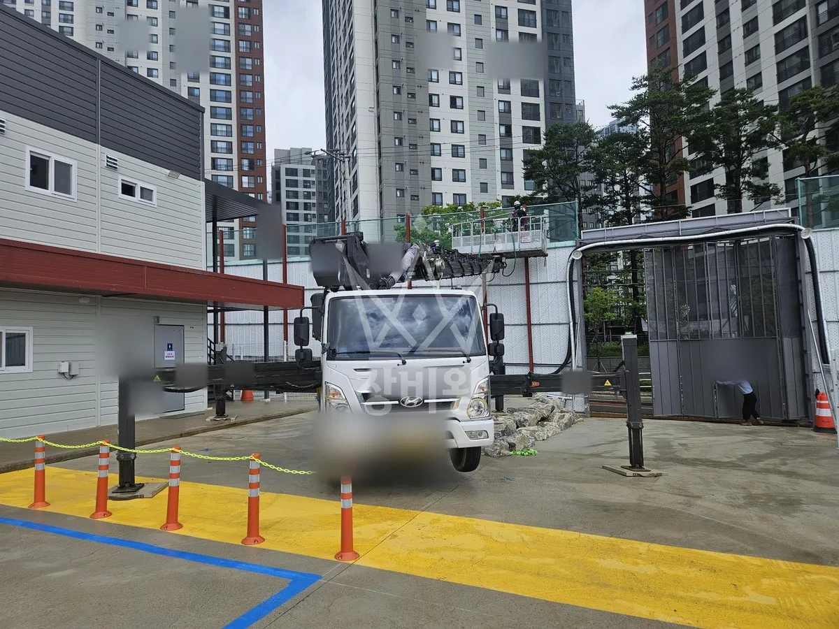 인천 부평구 스카이차 CCTV 작업 현장