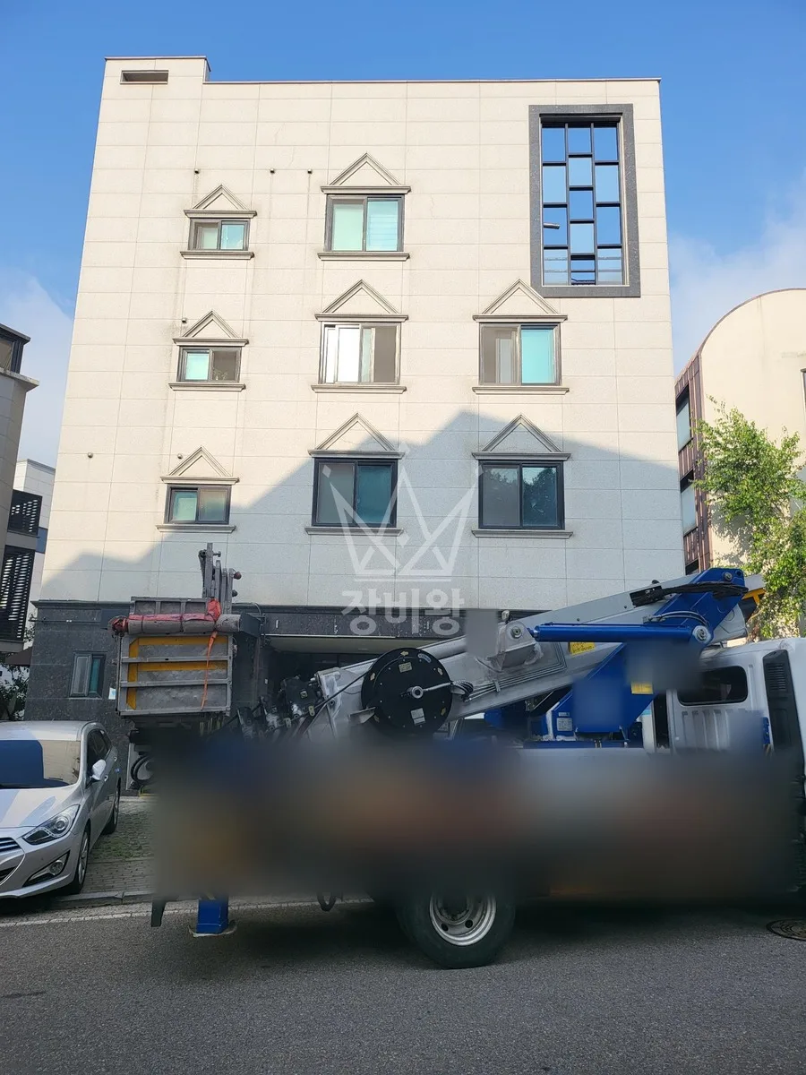 제주 제주시 애월읍 곽지리 스카이차 간판 작업 현장