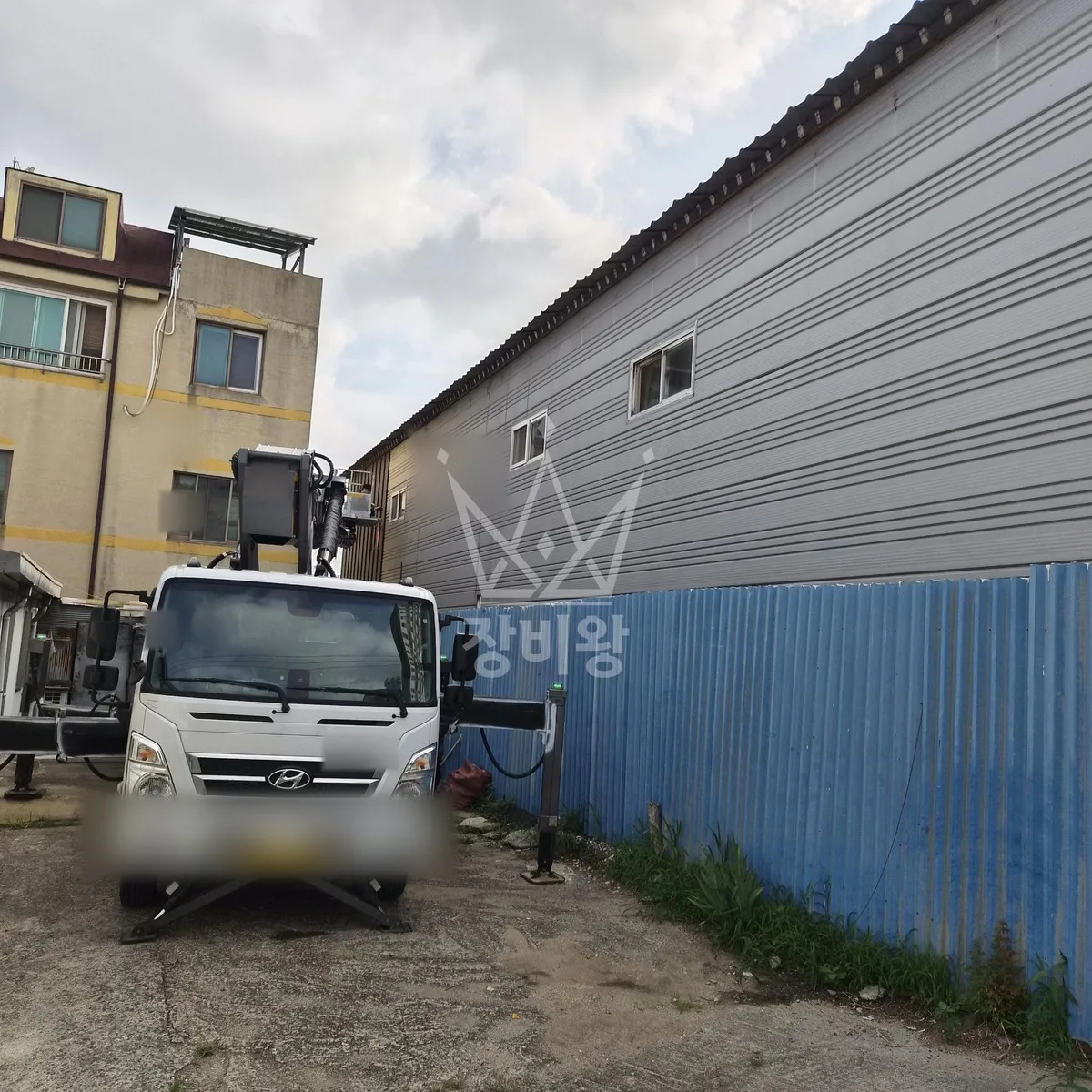 대전 대덕구 오정동 스카이차 외벽 작업 작업 현장