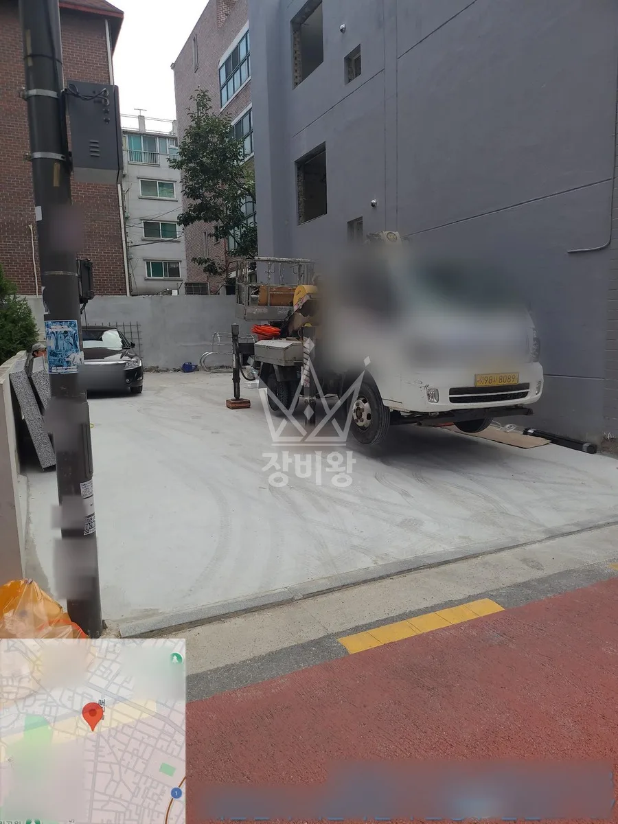 제주 제주시 애월읍 광령리 스카이차 간판 작업 현장