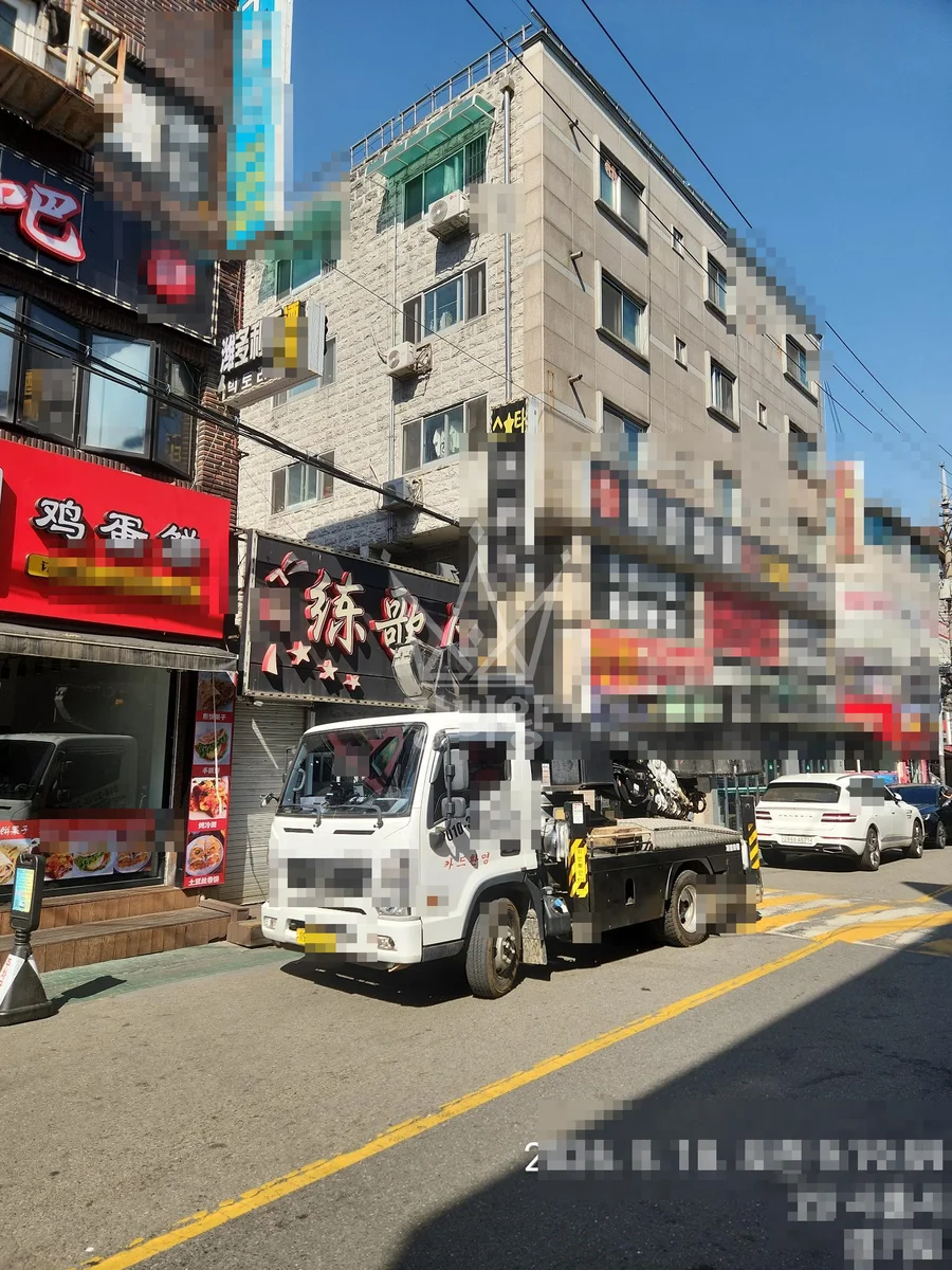 경기 고양시덕양구 현천동 스카이차 에어컨 작업 현장