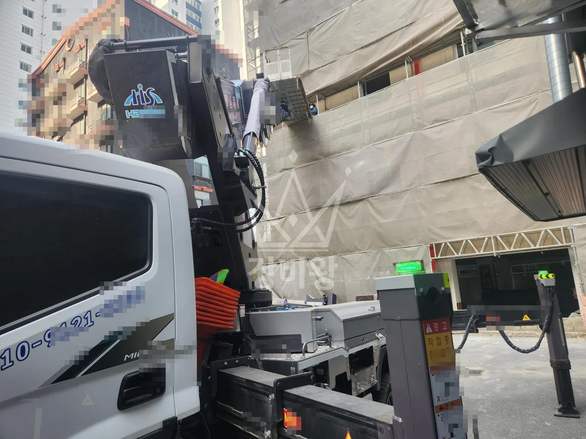 광주 스카이차 CCTV 작업 현장
