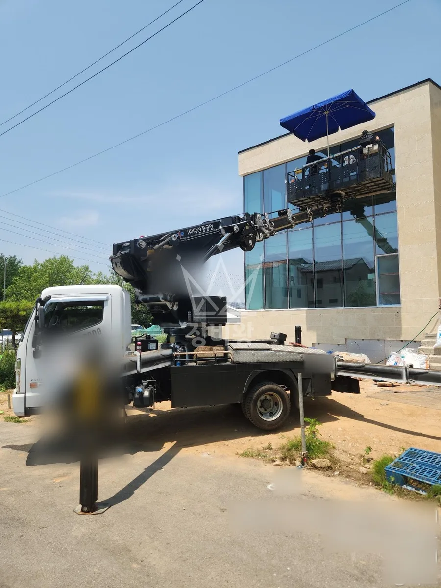 경기 파주시 파주읍 부곡리 스카이차 CCTV 작업 현장