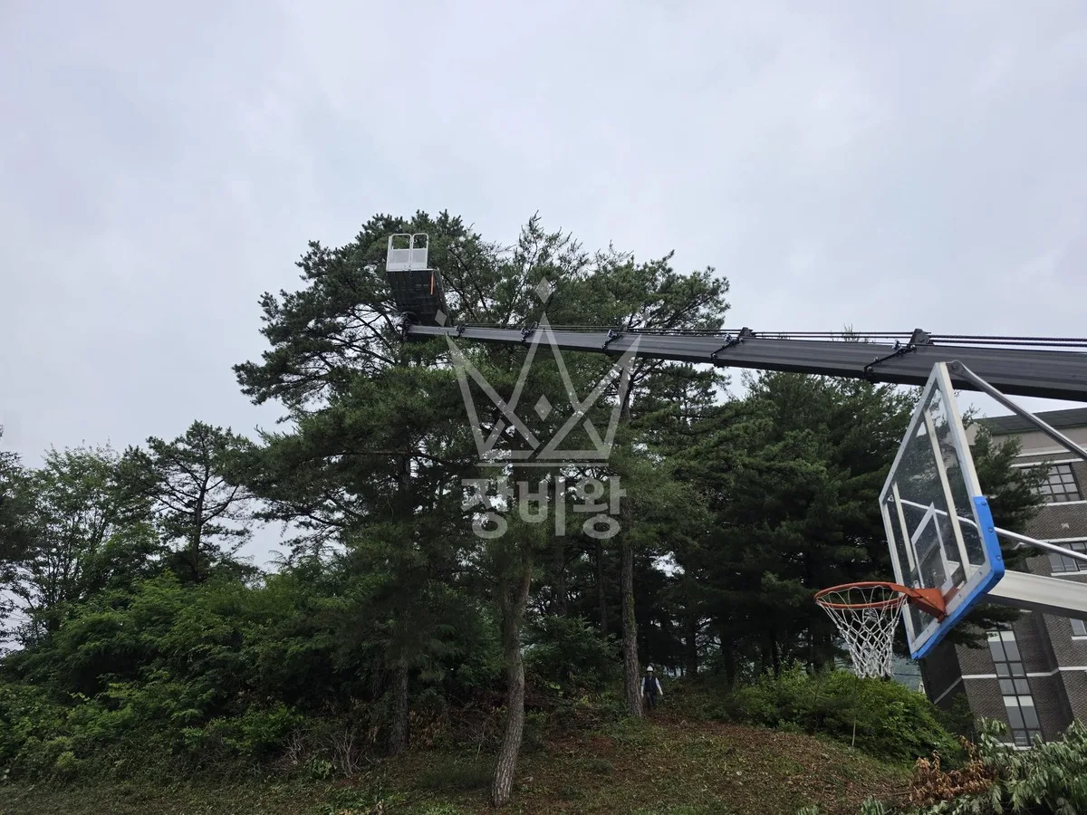 대전 유성구 노은동 스카이차 외벽 작업 작업 현장