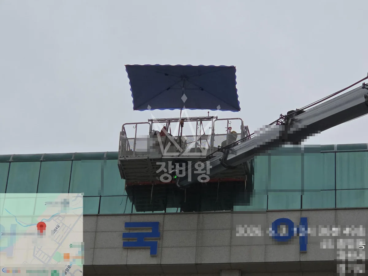 경기 과천시 별양동 스카이차 에어컨 작업 현장